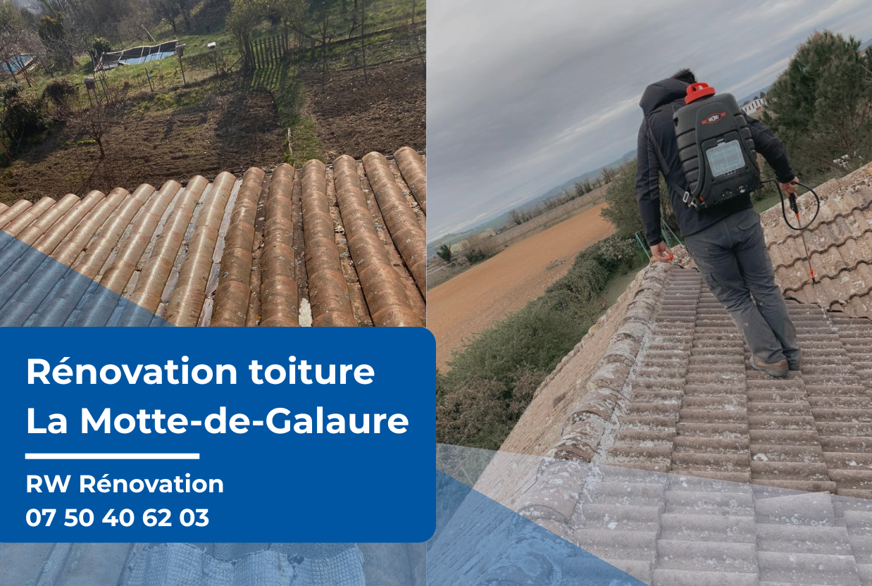 Prestation de rénovation toiture La Motte-de-Galaure - Rw Rénovation